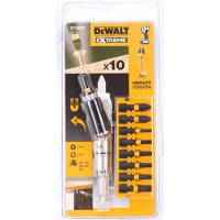 Набір біт DeWALT IMPACT TORSION, ударні, Torx, Philips, Pozidriv, L=25 мм, 10 шт (DT70578T)