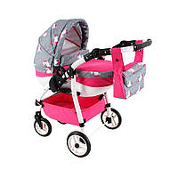 Коляска для куклы Adbor Lily Sport LS-24 с сумкой, Land of Toys