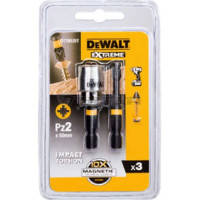 Набір біт DeWALT IMPACT TORSION, ударних, Pz2, L=50 мм, 2 шт.+магнітний тримач (DT70535T)