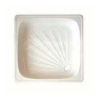 ПІДДОН СТАЛЬНИЙ ЕМАЛЬ 70*70*12 КВАДРАТНИЙ