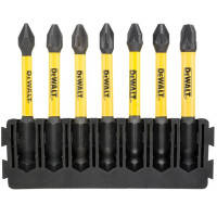 Набір біт DeWALT в касеті для Tough Case, FlexTorq, L=57 мм, Рh1, Рh2-2шт, Рz1, Рz2-2шт. (DT70819)