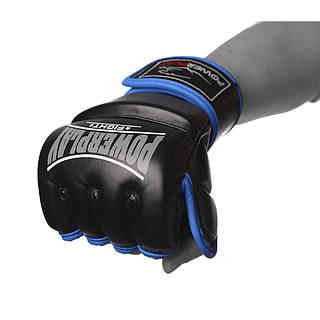 Перчатки для MMA PowerPlay PP_3058_XL_Black/Blue, Черно-Синие XL, Vse-detyam