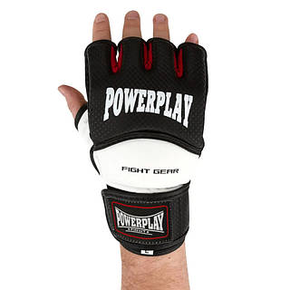 Перчатки для MMA PowerPlay PP_3075_XL_BI/White, Черные-Белые XL, Vse-detyam