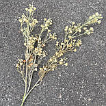 Гілка польових квітів жовтий 68 см, фото 3