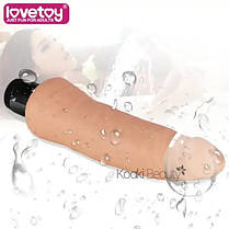 Реалістичний вібратор з кібершкіри Lovetoy IXI40292 Тілесний, фото 2