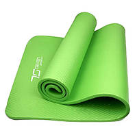 Коврик для йоги и фитнеса NBR Yoga Mat+ 7SPORTS MTS-3 GREEN, (180x60x1.5см), Зеленый, Vse-detyam