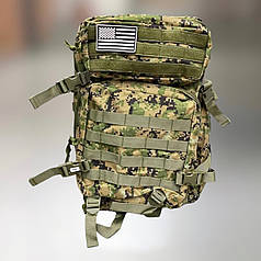 Військовий рюкзак 45 л. Вудленд Діджітал, Yakeda, тактичний рюкзак для військових, армійський рюкзак для солдатів