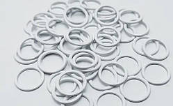 Фурнітура для білизни, кільце — 8 мм. Біле.