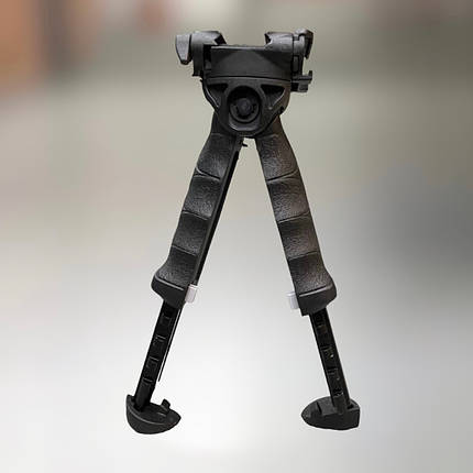 Рукоятка перенесення вогню FAB Defence (T-POD-G2), чорна, з сошками, пікатінні, поворотна, висота до 211 мм, фото 1