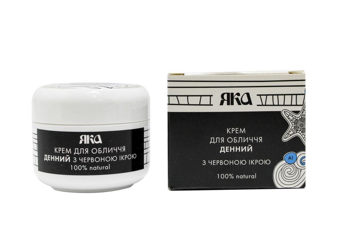 Крем для обличчя денний з червоною ікрою, 30 мл, Яка