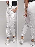 Штани білі двонитка Туреччина джогери недорого