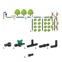 Набор арматуры для системы капельного полива, 16мм, 42 шт. DSWA20-SET3