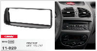 1-DIN переходная рамка PEUGEOT (206) 1998-2007, CARAV 11-029