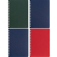 Від 3 шт. Книга записна А6 Даймонд/ MICRO 80л., пласт.обкл., спіраль МІКС TA6380 купити дешево оптом в інтернет-магазині