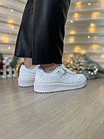 Adidas Forum Full White кроссовки и кеды высокое качество Размер 44
