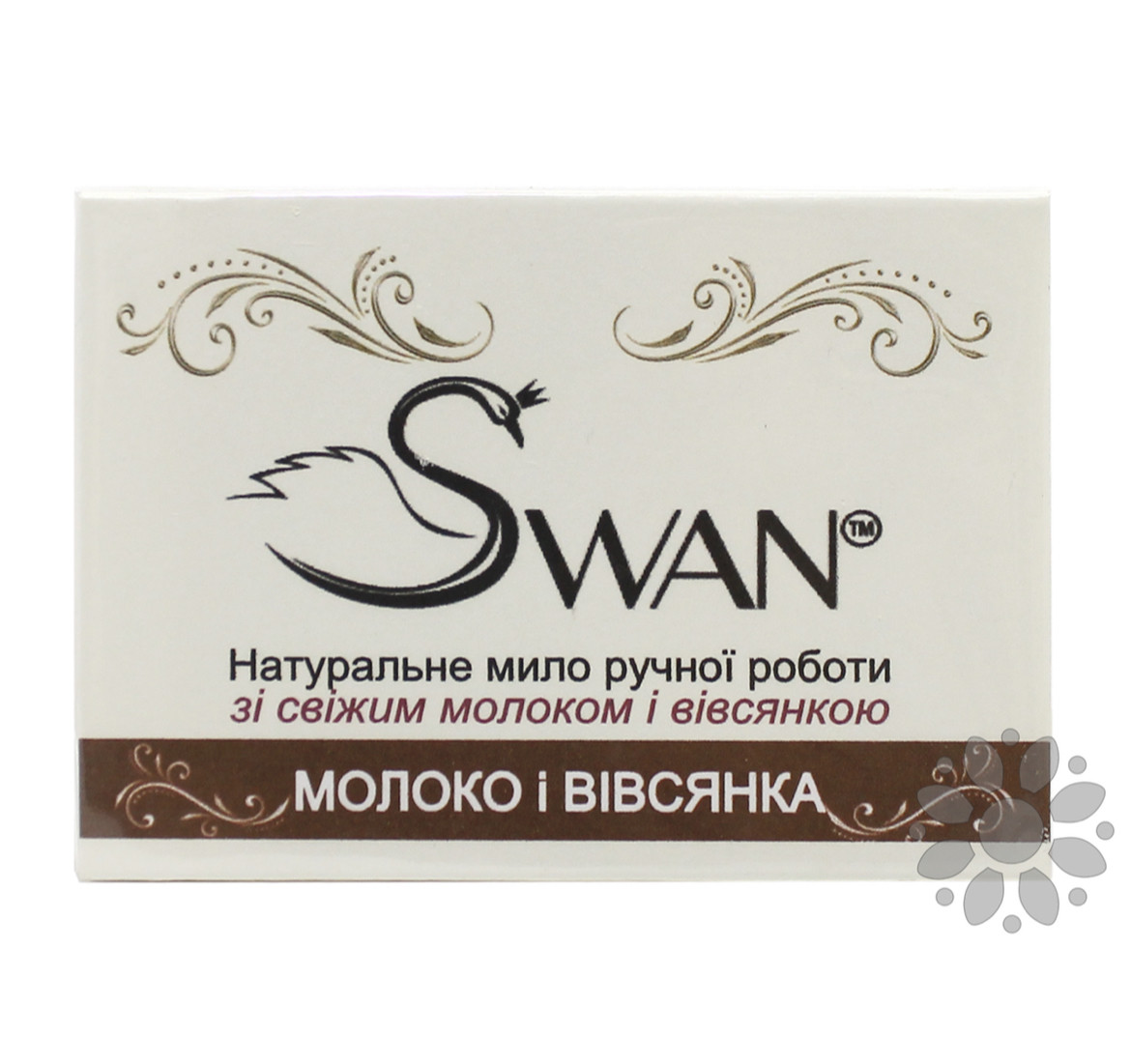 Натуральное мыло ручной работы Молоко и овсянка, 90 г, Swan - фото 1 - id-p996820317