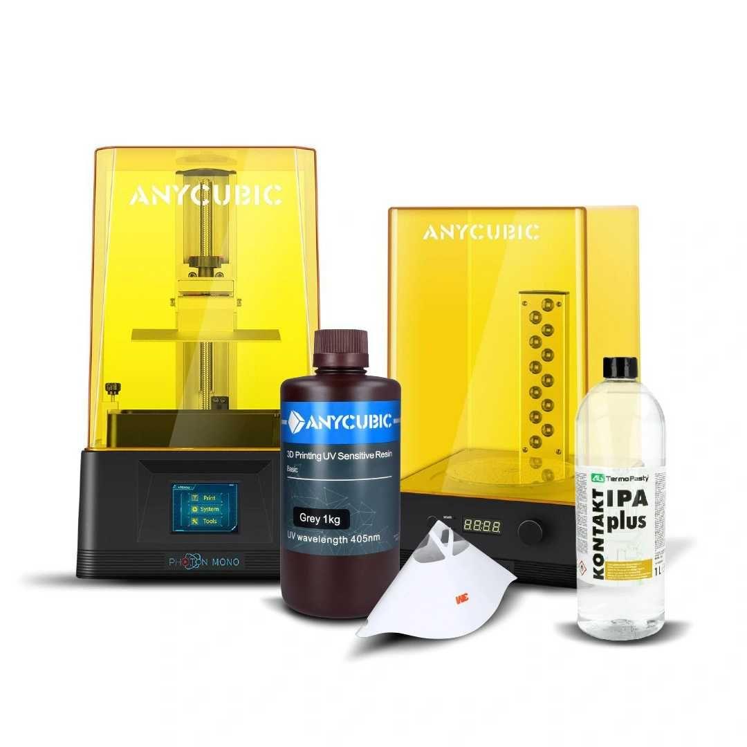 3D Принтер Anycubic Photon Mono 4K-Resin + Wash &, Cure Machine + Смола ...