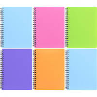 Від 2 шт. Книжка записна В6 MICRO 96л., пласт.обкл., спіраль МІКС ТВ6396 купити дешево оптом в інтернет-магазині