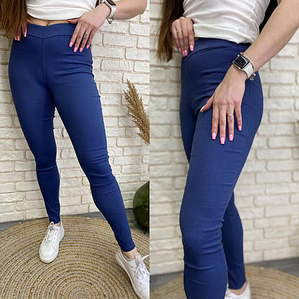 Зручні жіночі лосини, тканина "Креп дайвінг" 50 розмір, фото 2