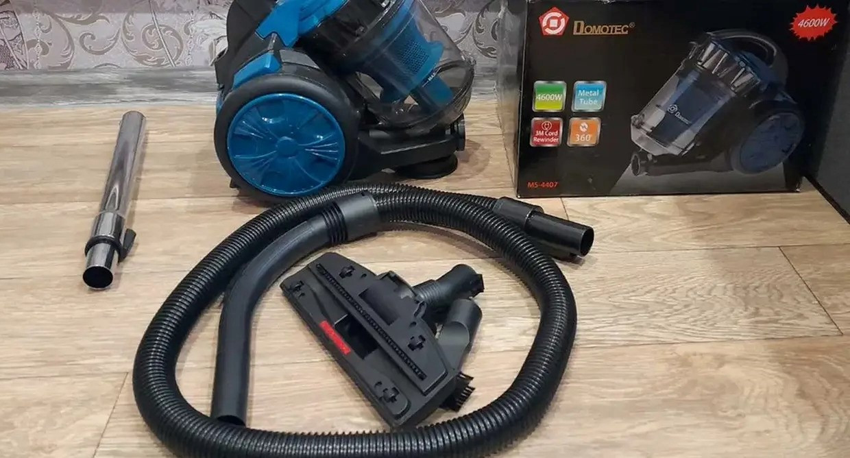 Пылесос циклонного типа Domotec MS 4407 Turbo Brush для квартиры без мешка, мощность всасывания 500 Вт, синий - фото 9 - id-p1840538696