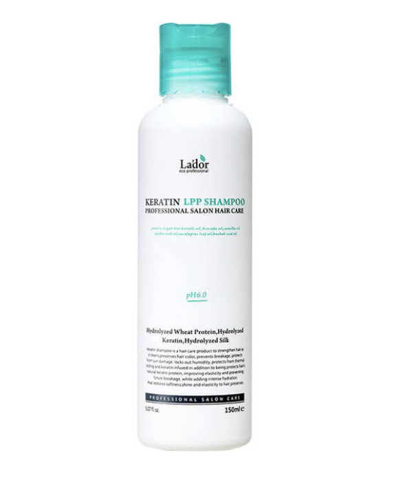 Кератиновий безсульфатний шампунь Lador Keratin LPP Shampoo 150ml