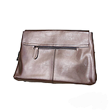 Жіноча сумка із натуральної шкіри BR910 бронзова, фото 4