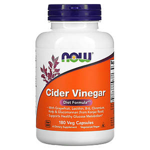 Дієтична формула NOW Foods Cider Vinegar 180 капс.