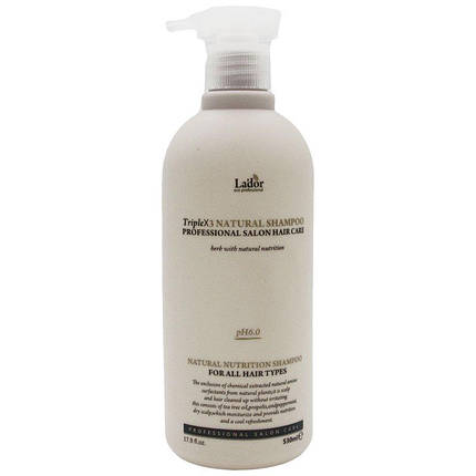 Безсульфатний органічний шампунь La'dor Triplex Natural Shampoo 150ml, фото 1