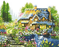 Алмазная вышивка Уютная Дача село озеро Дом милый Дом полная выкладка мозаика 5d наборы 40х50 см