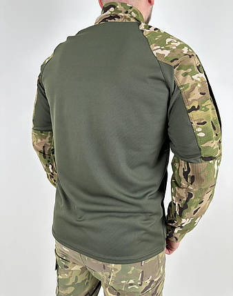 UBACS Cool-pass довгий рукав Мультикам, Бойова сорочка для військових,Армійська кофта убакс ЗСУ мультикам, фото 2
