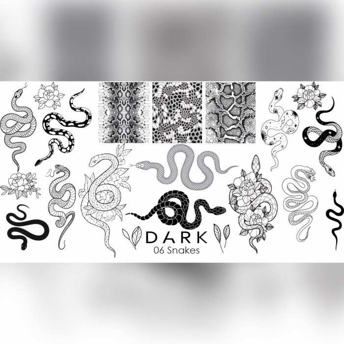 ПЛАСТИНА ДЛЯ СТЕМПІНГУ DARK 06, фото 1