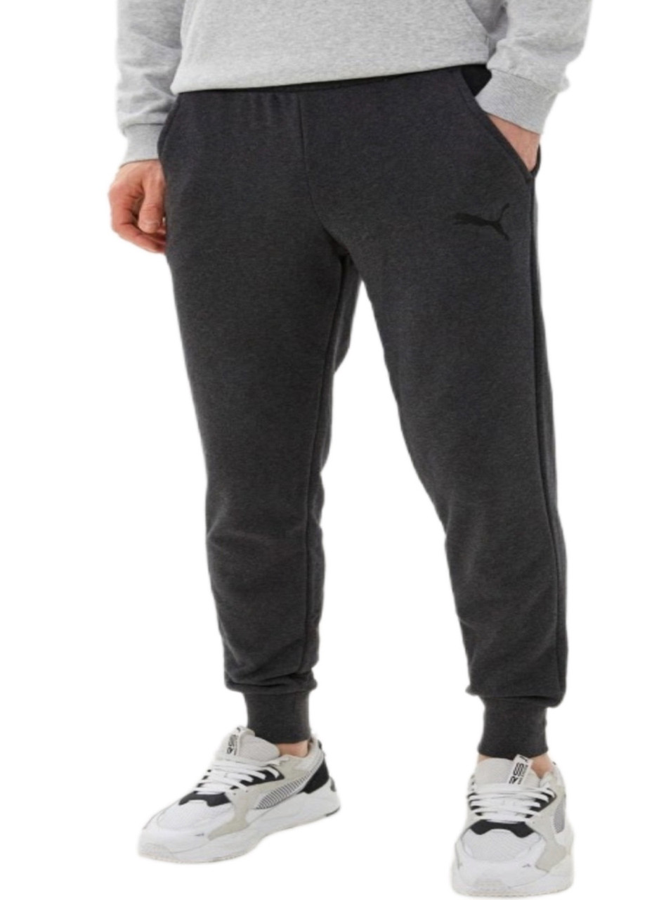 Спортивні штани чоловічі з манжетами, темно-сері. Великий розмір 56-64, трикотаж