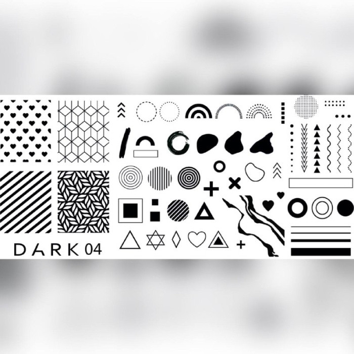 ПЛАСТИНА ДЛЯ СТЕМПІНГУ DARK 04, фото 1