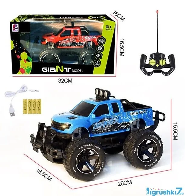 Джип на радиоуправлении 5 A 142 B (36/2) 2 цвета, подсветка фар, аккумулятор 3.7 V, в коробке