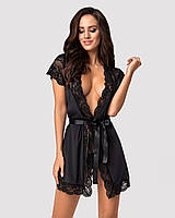 Obsessive 810-PEI-1 peignoir black S/M