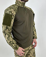 Рубашка под бронежилет с длинным рукавом, UBAKS Cool-pass Пиксель,рубашка ВСУ (УБАКС)