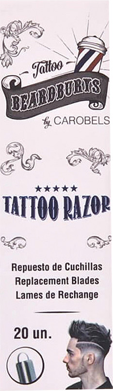 Леза для бритви-ручки TATTOO RAZOR PEN для візерунків 20 шт BEARDBURYS