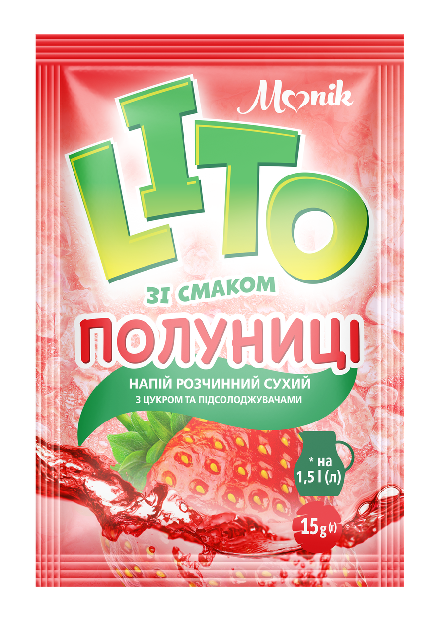 Напій сухий розчинний "Полуниця" 15 г
