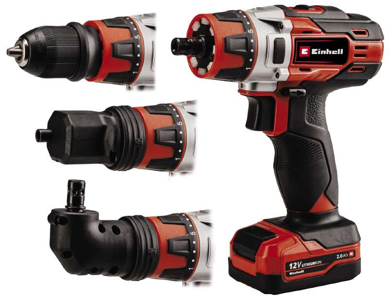 Потужний акумуляторний шуруповерт Einhell TE-CD 12/1 3X-Li (1x2,0 Ah) : з Li-ion 12 V 2.0 Ah, 4513595