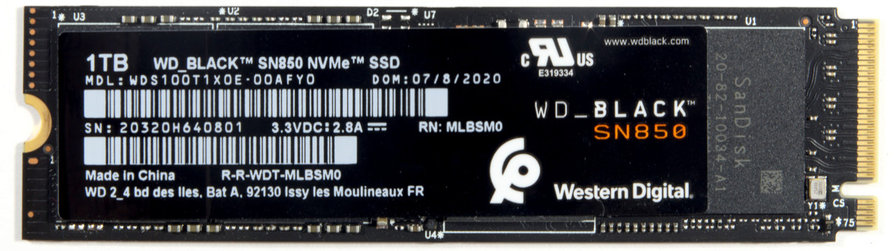 SSD накопитель WD Black SN850 1 TB (WDS100T1X0E) НОВЫЙ!!!