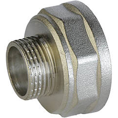 Перехідник редукційний нікельований 1 1/4″ВР х 1/2″ЗР штампований А0620А(нк) VA (000026573)