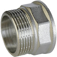 Перехідник нікельований 1 1/4″ВР х 1 1/4″ЗР штампований А0635А(нк) VA (000026574)