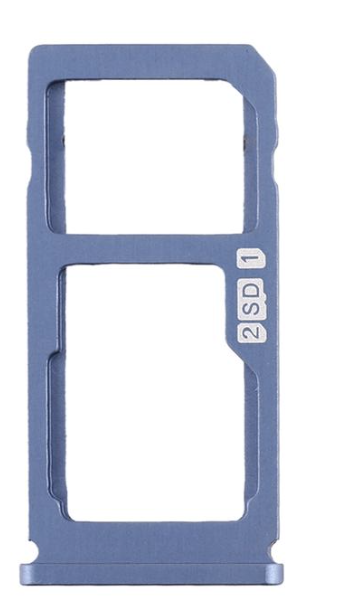 Лоток сім картки та карти пам'яті для Nokia 8 Dual Sim (TA-1004), синій
