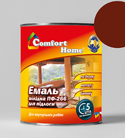 Эмаль алкидная для пола ПФ-266 ТМ COMFORT HOME 0,9 кг Красно-коричневый