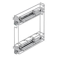 Карго STARAX S-2219 L 150/2 (11см) повного висування тандем BLUM, бокове кріплення, хром