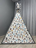 Вігвам Індіанці Повний комплект, дитячий вігвам, вігвам дитячий, вігвам для хлопчика, вігвам для дітей, вігвам для дівчинки, фото 3