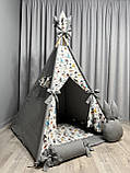 Вігвам Індіанці Повний комплект, дитячий вігвам, вігвам дитячий, вігвам для хлопчика, вігвам для дітей, вігвам для дівчинки, фото 4