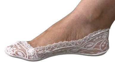 Мереживні капці підслідники з бавовняною підошвою Milano