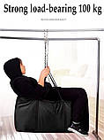 Велика чорна сумка баул 90 x 48 см тканинна водовідштовхувальна, дорожний пакет текстильний для речей, мішок для переїзду, фото 9