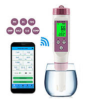 Комбинированный прибор 7 в 1 BLE-С600 с Bluetooth (pH, TDS, EC, ORP, SALINITY, S.G., Temp)